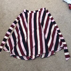 High waisted midi skirt